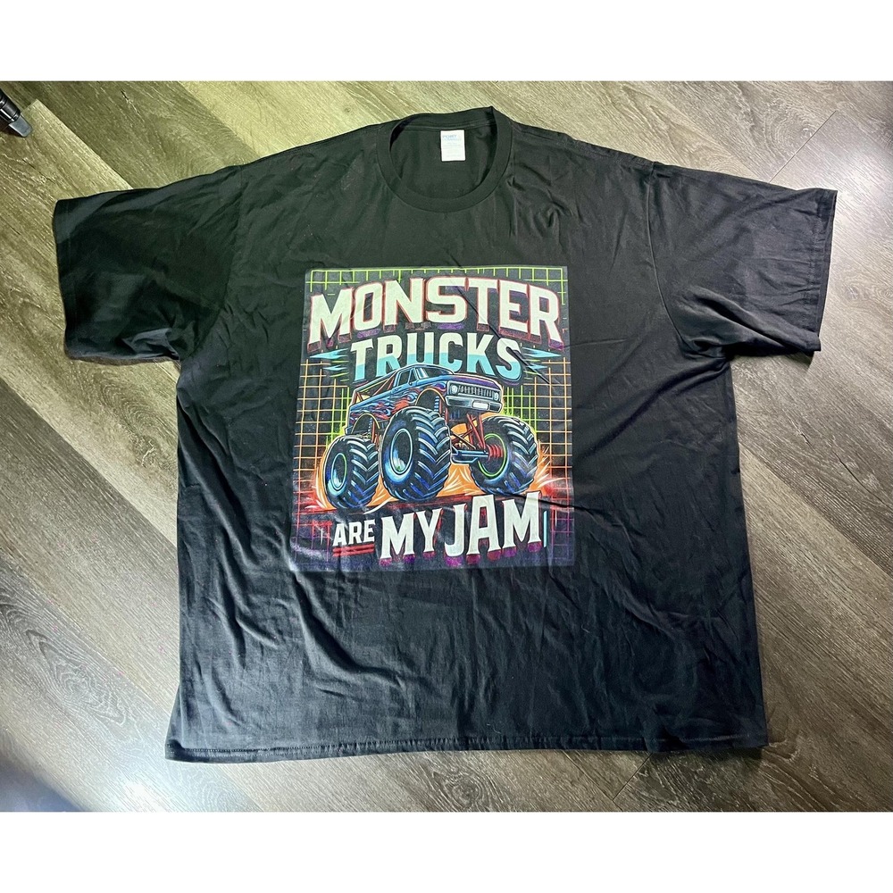 Monster Trucks Jam Port & Company Shirt Mens‎ 4XL Black Graphic Tee T-Shirt
